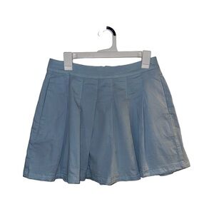 AMERICAN EAGLE Blue Super High Rise Super Stretch Pleated Mini Skirt Size 6 NWT